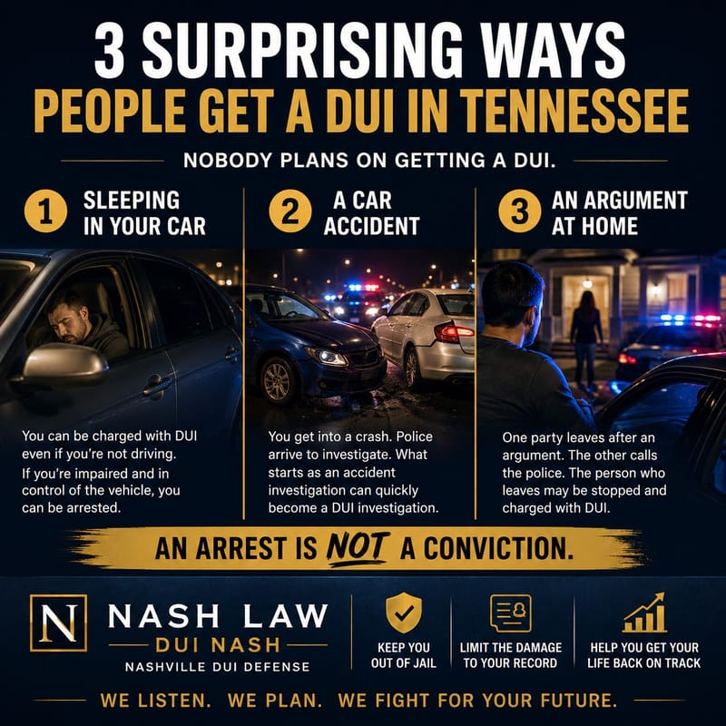 3 Surprising Ways People Get a DUI in Tennessee